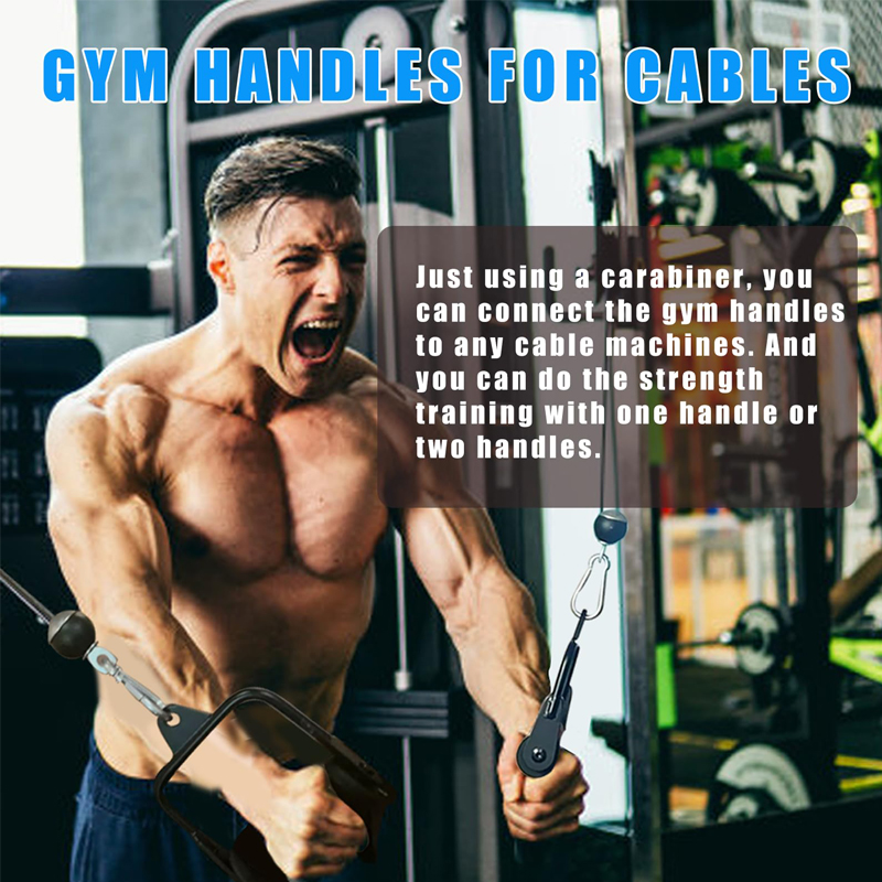 Lat Pulldown Bar - Ergonomic Tricep Rope Pulldown Attachments for