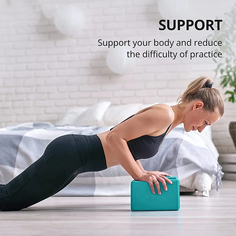 Gym Floor Mats - Yoga Building Blocks Cubes Pilates Bricks