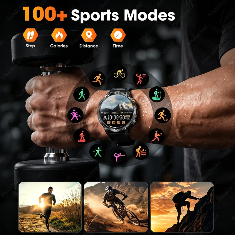 2026 Men's Rugged Smart Watch  - Gym Floor Mats recension och pris