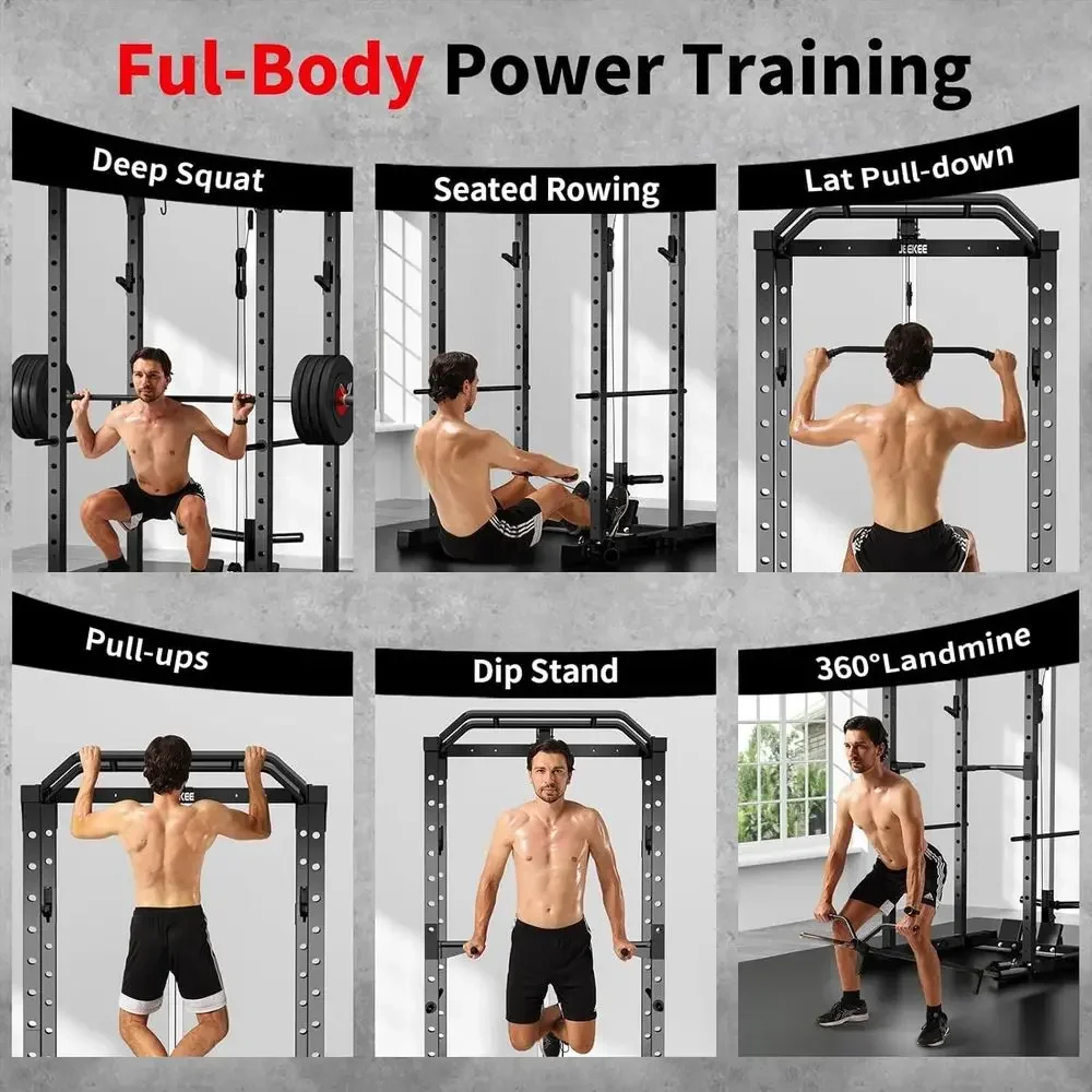 2000LBS Capacity Power Rack wi - Lat Pulldown Bar recension och pris