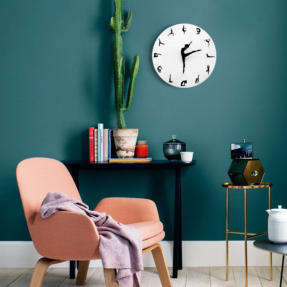 HQ Yoga Postures Wall Clock  F - Yoga Fitness Watch recension och pris