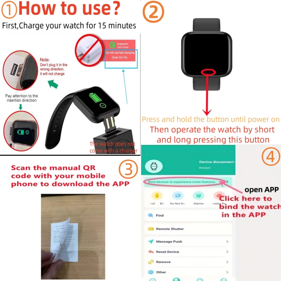 Smart Watch For Men Women Spor - Fitness Tracker Band recension och pris