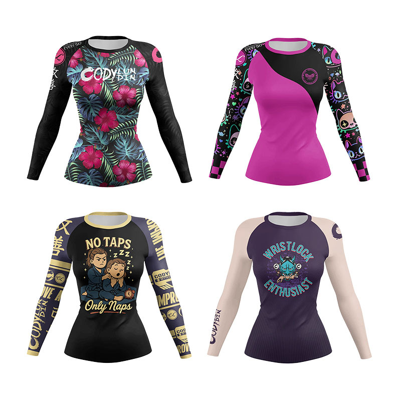 Women MMA Compression Sport T- - Yoga Fitness Jiu Jitsu recension och pris