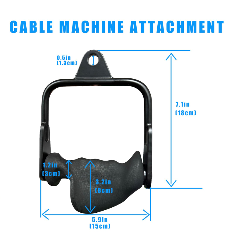 Ergonomic Tricep Rope Pulldown - Lat Pulldown Bar recension och pris