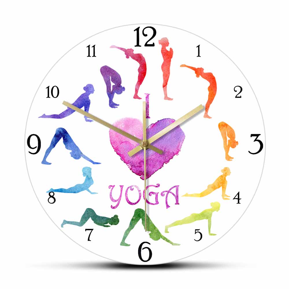 I Love Yoga Watercolor Paintin - Yoga Fitness Watch recension och pris