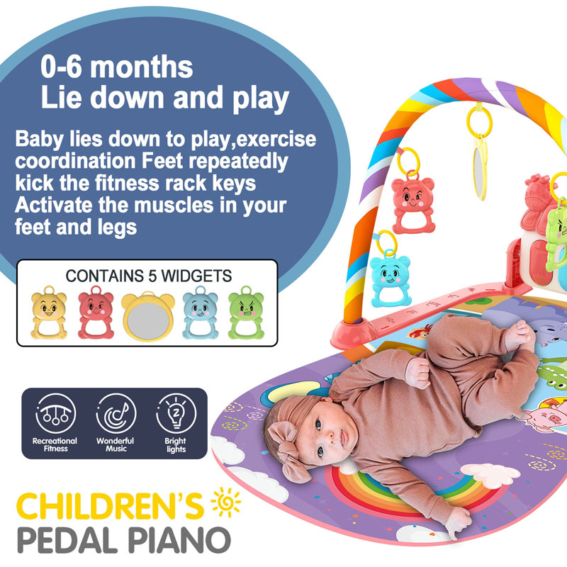 Baby Music Activity Gym Rug Pl - Gym Floor Mats recension och pris