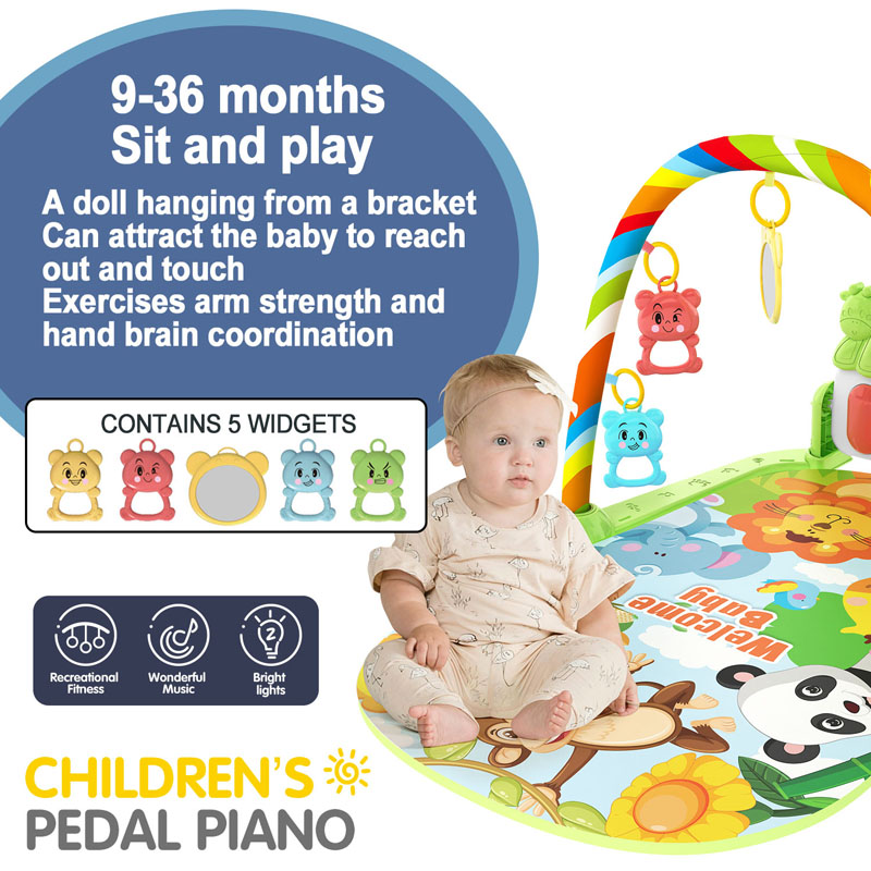 Baby Music Activity Gym Rug Pl - Gym Floor Mats recension och pris