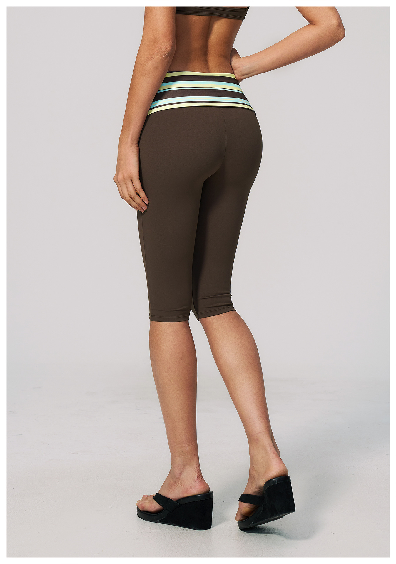 STYLISH LADY Striped Fold Over - Yoga Fitness Club recension och pris