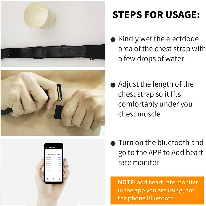 FITCENT 5.3Khz Heart Rate Moni - Yoga Fitness Watch recension och pris