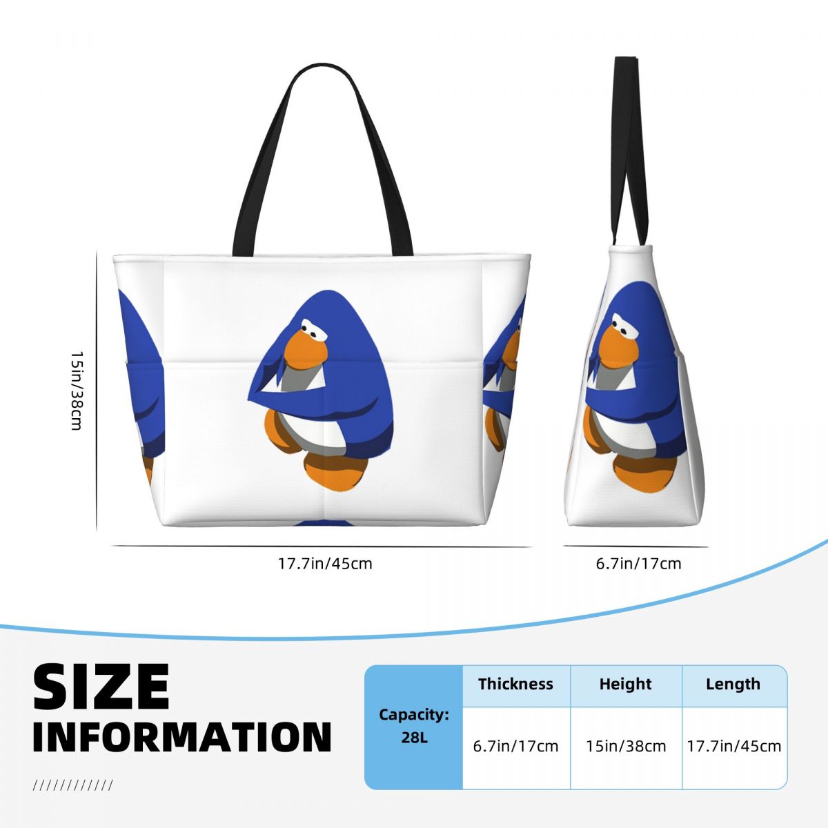 Club Penguin BOI Beach Tote Ba - Yoga Fitness Club recension och pris