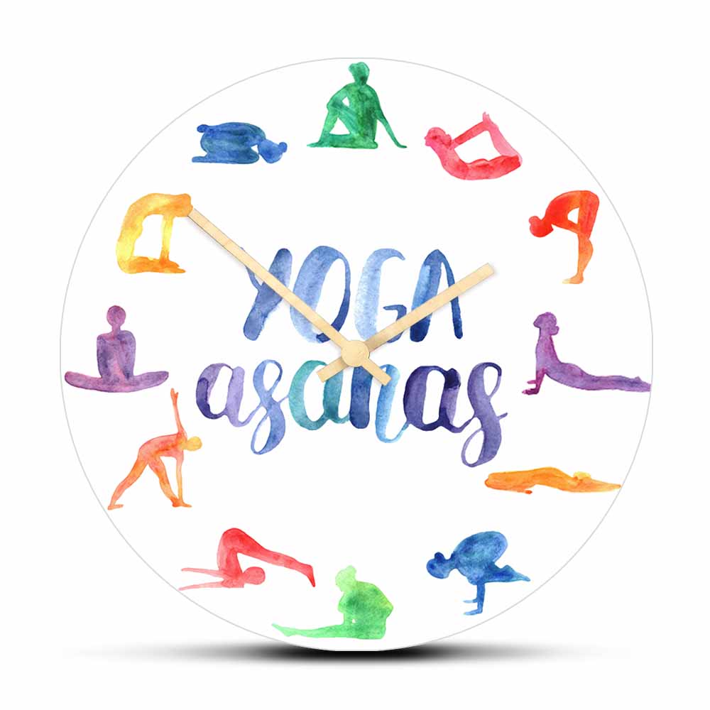 Yoga Asanas Modern Design Wall - Yoga Fitness Watch recension och pris