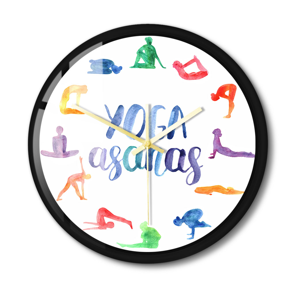 Yoga Asanas Modern Design Wall - Yoga Fitness Watch recension och pris