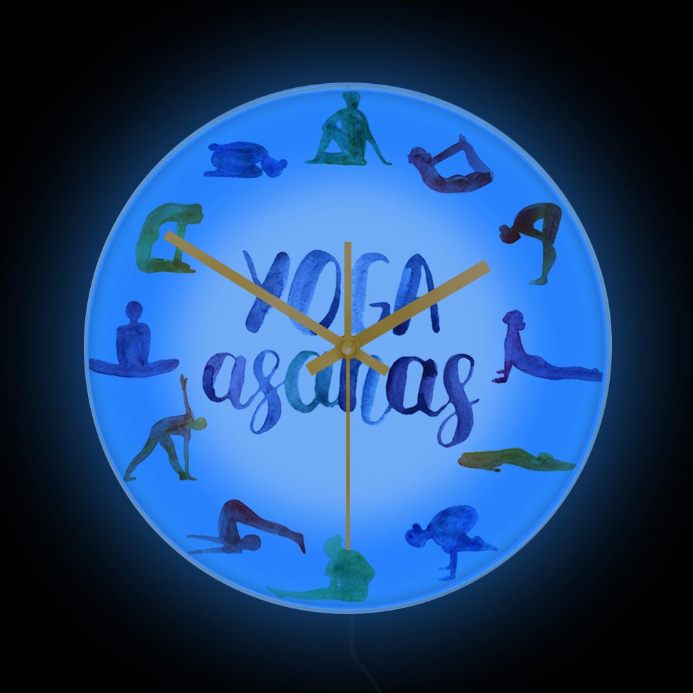 Yoga Asanas Modern Design Wall - Yoga Fitness Watch recension och pris