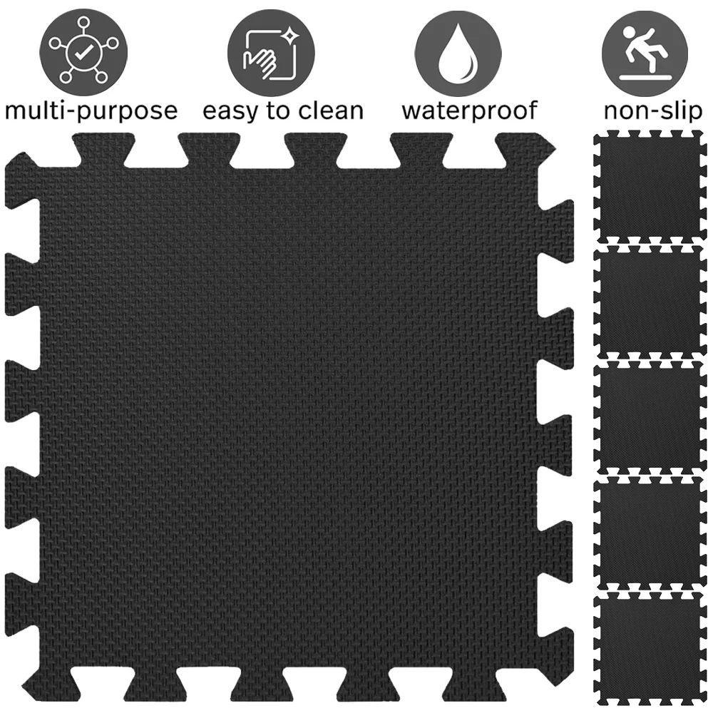 8/16 Pcs Gym Mat Cross-pattern - Gym Floor Mats recension och pris