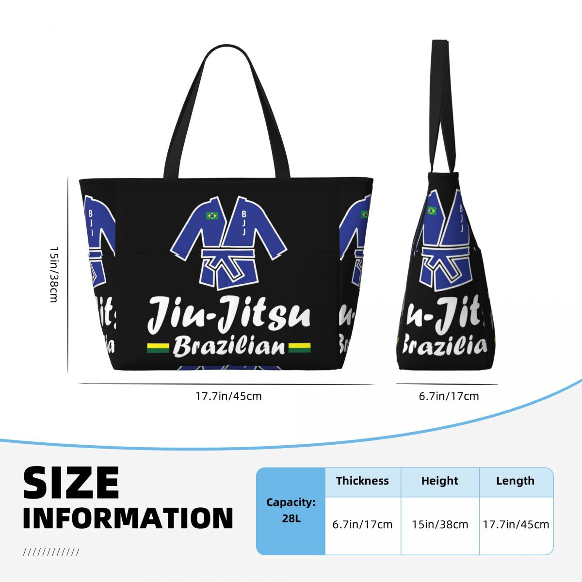 Jiu-Jitsu Beach Tote Bag Sport - Yoga Fitness Jiu Jitsu recension och pris